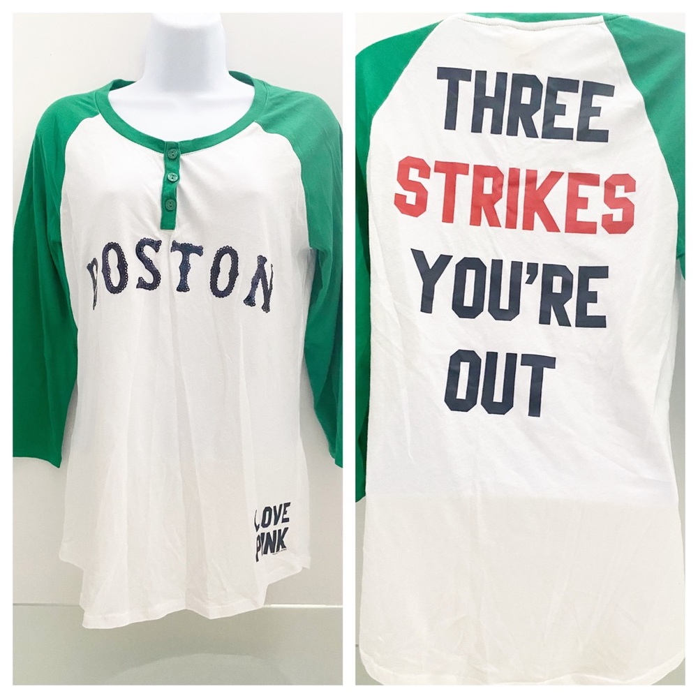 PINK Victoria Secret Brand New Boston Red Sox LS